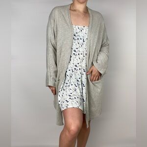 DONNI Ribbed Knit Open Front Cardigan One Size Stretch‎